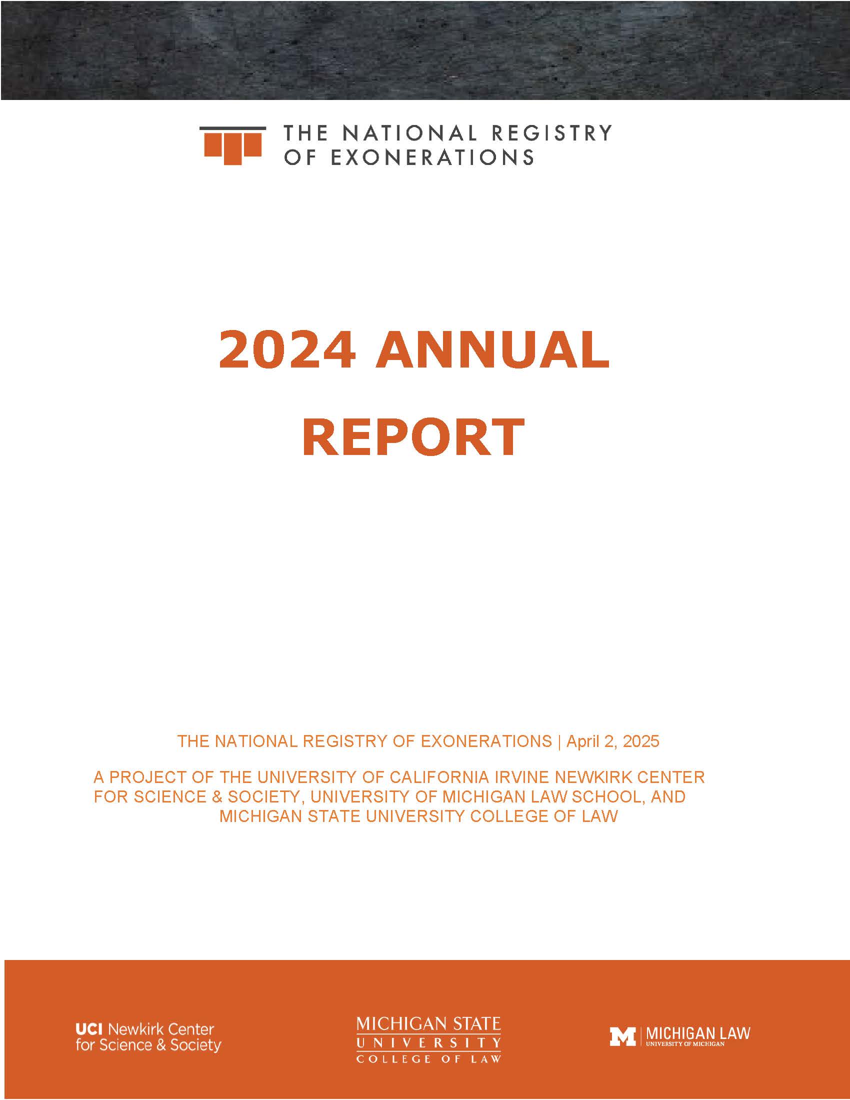 Cover of 2024 annual report